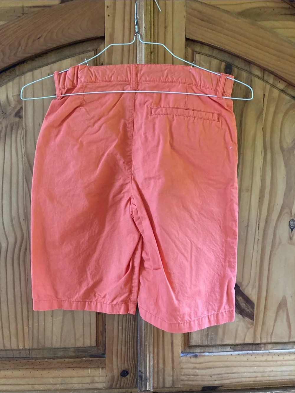 Boys Old Navy orange long chino shorts size 14